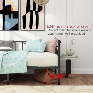 ARFARLY Twin Daybed Frame Space-Saving Stylish Sofa Bed