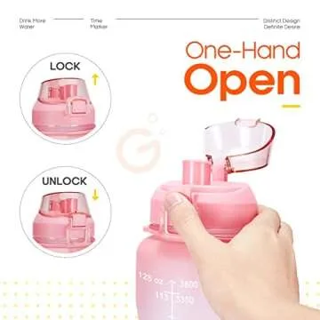 Giotto 64 oz Motivational Water Bottle - Fitness & Hydration