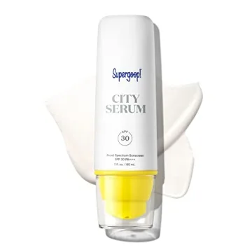 Supergoop! City Serum, 2 fl oz - SPF 30 PA+++ Anti-Aging Morning Lotion - Lightweight, Antioxidant-R...