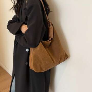 Stylish Brown Hobo Bag - Perfect Fall Tote for Women 2024