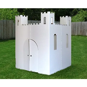 Easy Playhouse Blank Castle for Kids – Color & Create Fun