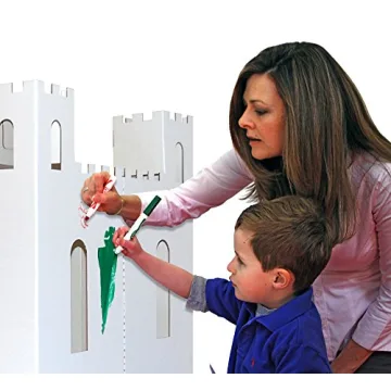 Easy Playhouse Blank Castle for Kids – Color & Create Fun