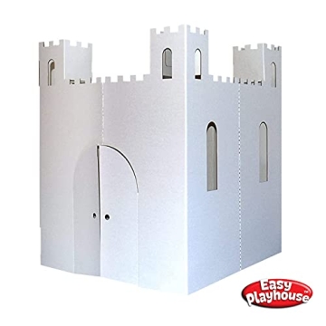 Easy Playhouse Blank Castle for Kids – Color & Create Fun