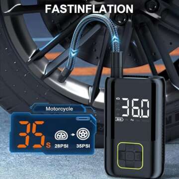 Portable Air Compressor Tire Inflator 150 PSI