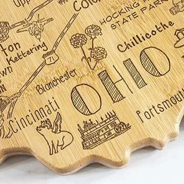 Totally Bamboo Ohio State Cutting Board - Unique Gift Ideas