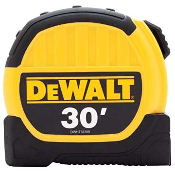 DeWalt DWHT36109 Reliable 30' Tape Measure for Professionals and DIYers