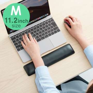 Ergonomic SANWA Gel Wrist Rest for Long Typing Sessions
