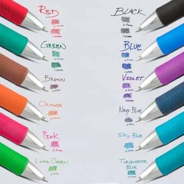 Pentel EnerGel XM BL77 Gel Ink Pens - 12 Color Pack