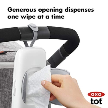 OXO Tot On-The-Go Wipes Dispenser Compact Moisture-Locking