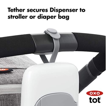 OXO Tot On-The-Go Wipes Dispenser Compact Moisture-Locking
