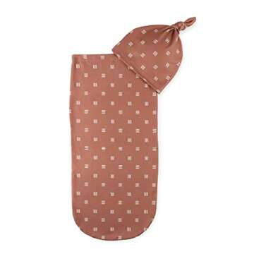 Itzy Ritzy Cocoon & Hat Swaddle Set - Swaddle for Newborns Includes Name Announcement Card & Jersey ...