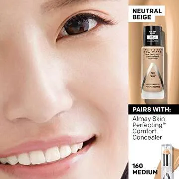 Almay Comfort Matte Foundation for Sensitive Skin - 1 Fl Oz