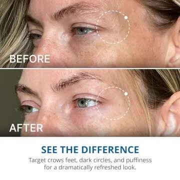 goPure Advanced Repair Eye Cream - Under Eye Cream for Puffiness, Bags, and Dark Circles, Visibly Improve the Look of Fine Lines, Wrinkles, and Crows Feet - 0.57 fl oz