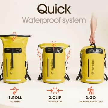 Waterproof Earth Pak Travel Backpack 55L for Adventurers