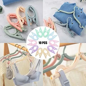Foldable Travel Hangers Portable Lightweight Clothes Drying Rack