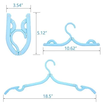 Foldable Travel Hangers Portable Lightweight Clothes Drying Rack