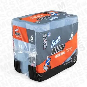 Scotts Kimberly Clark 75146 Blue Shop Towels On A Roll Bundle44; 6 Pack