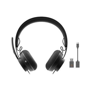 Logitech Zone 900 Wireless Bluetooth Noise Canceling Over-Ear Headset Graphite (Renewed)