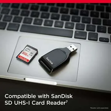 SanDisk 512GB Ultra SDXC UHS-I Memory Card - Up to 150MB/s, C10, U1, Full HD, SD Card - SDSDUNC-512G-GN6IN