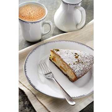 DANIALLI 40 Piece Modern Hammered Flatware Set