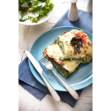 DANIALLI 40 Piece Modern Hammered Flatware Set