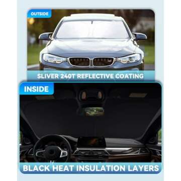 2025 Camry Windshield Sunshade Reflective UV Protection