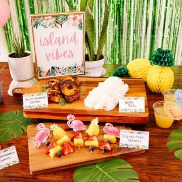 Penny & Pigment Hawaiian Party Decorations Set - 125 PCS