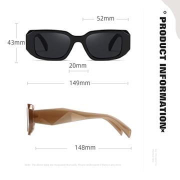 MASDUN Y2k Sunglasses Trendy UV Protection Shades