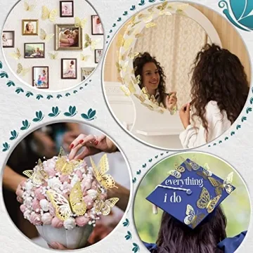 72 Pcs Butterfly Wall Decor Stickers for All Occasions