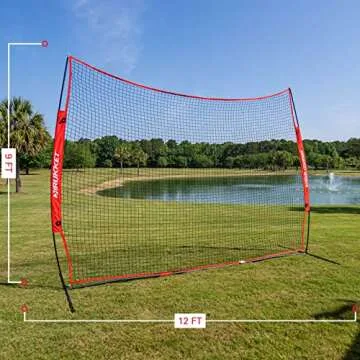 Rukket 12x9ft Backstop Net for Sports Practice