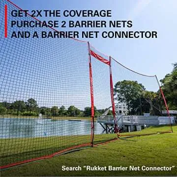 Rukket 12x9ft Backstop Net for Sports Practice