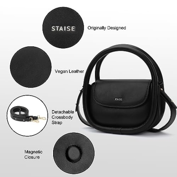 STAISE Designer Top Handle Bags for Women in Vegan Leather