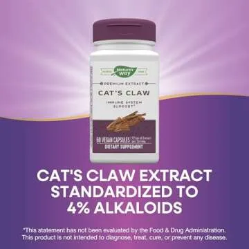 Nature's Way Standardized Cat's Claw Extract, 175 mg per serving, 60 Capsules
