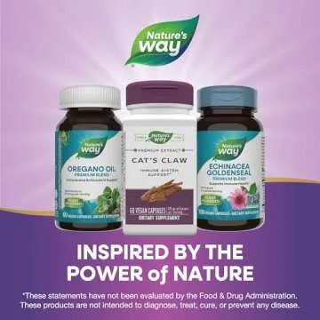 Nature's Way Standardized Cat's Claw Extract, 175 mg per serving, 60 Capsules