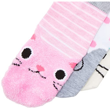 CHEROKEE Crew Socks for Toddler Girls, 10 Pack