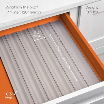YouCopia SpiceLiner Drawer Organizer for Ultimate Spice Storage