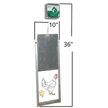 Cheeper Keeper Automatic Chicken Coop Door Opener - Complete Chicken Coop Door Opener and Closer Kit...