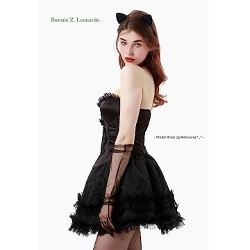 Black Cat Ears Headband - Furry Padded Accessory