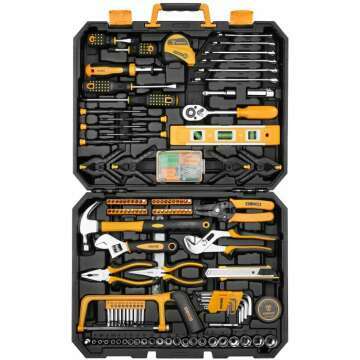 DEKOPRO 228 Piece Socket Wrench Tool Set for Auto Repair & DIY Projects