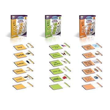 Early Reading Program for Baby, Toddler, Preschool, Kindergarten- Alphabet, Vowel Phonics & 200+ Sight Words - Little Champion Reader 9 DVD, Flash Card, Book Kit