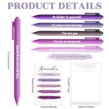 MotiMind 30 Pcs Mental Health Little Reminders Emotional Support Affirmation Gifts Mental Health Pen...