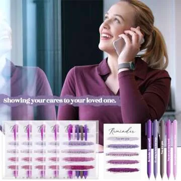 MotiMind 30 Pcs Mental Health Reminders and Pens