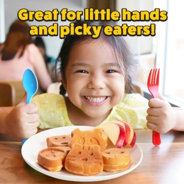 Animal Mini Waffle Maker with 7 Shapes for Fun Breakfasts