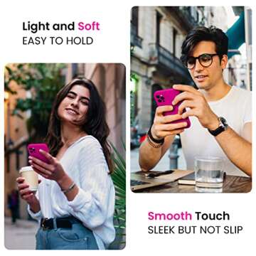 FireNova Designed for iPhone 13 Pro Max Case, Silicone [Camera Protection] Phone Case with [2 Screen...