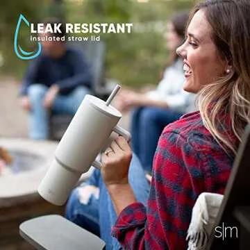 Simple Modern 40 oz Tumbler with Handle and Straw Lid | Insulated Cup Reusable Stainless Steel Water Bottle Travel Mug Cupholder Friendly | Gifts for Women Him Her | Trek Collection | Blush Tie Dye
