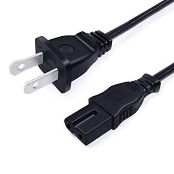 8ft AC Power Cord Replacement for Bose Wave Music System IV III,Soundtouch IV Music System Power Cord 2 Prong AC Cable