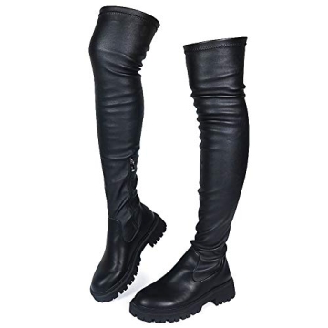 CELNEPHO Women's Chunky Platform Over The Knee Boots - Stylish & Comfortable