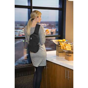 Travelon Anti-Theft Classic Lite Sling Bag for Safe Travel