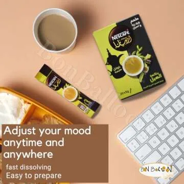 1 Box Instant Nescafe Arabiana Arabic Coffee With Cardamom Natural Arabian Strong Rich Pure Traditional Oriental Enjoy Authentic Coffee Taste Of From The Gulf Region ( 20 Sticks )