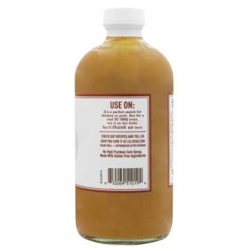 Lillie's Q - Zero Sugar Gold BBQ Sauce, 3-Pack, Gourmet Mustard Sauce